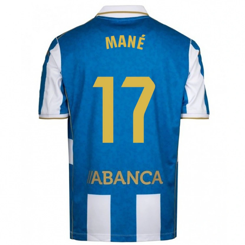 Danxen Men Alioune Mané #17 White Blue Home Jersey 2025/26 T-Shirt