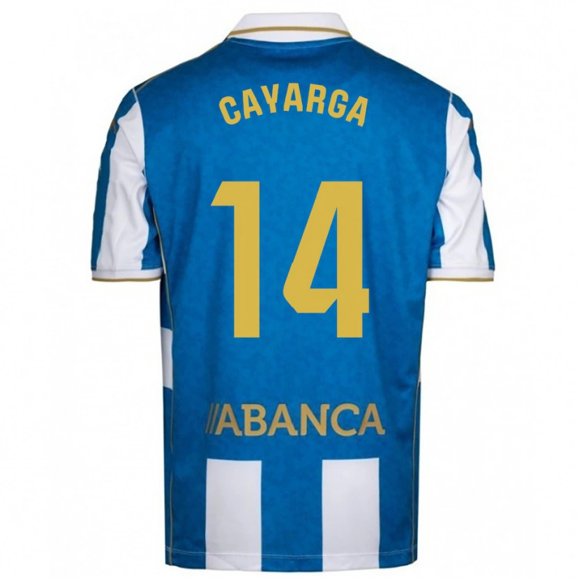 Danxen Men Berto Cayarga #14 White Blue Home Jersey 2025/26 T-Shirt