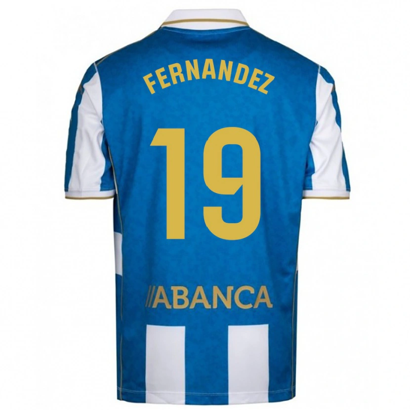 Danxen Men Quique Fernández #19 White Blue Home Jersey 2025/26 T-Shirt