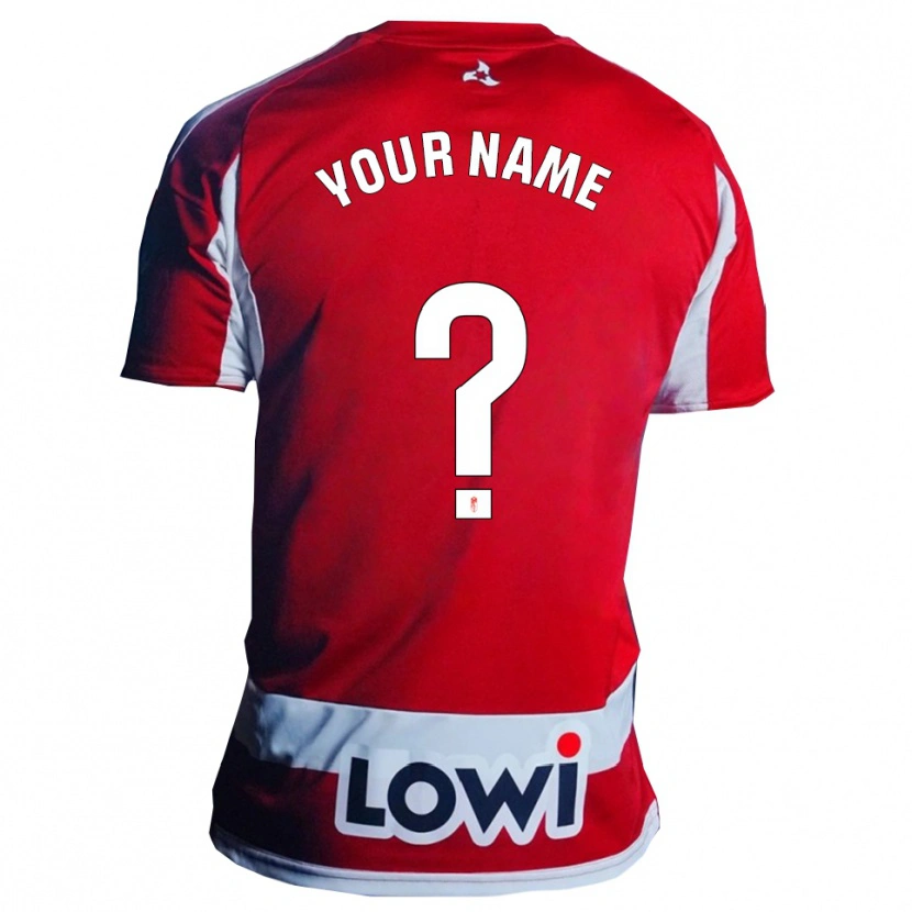 Danxen Men Your Name #0 Red White Home Jersey 2025/26 T-Shirt