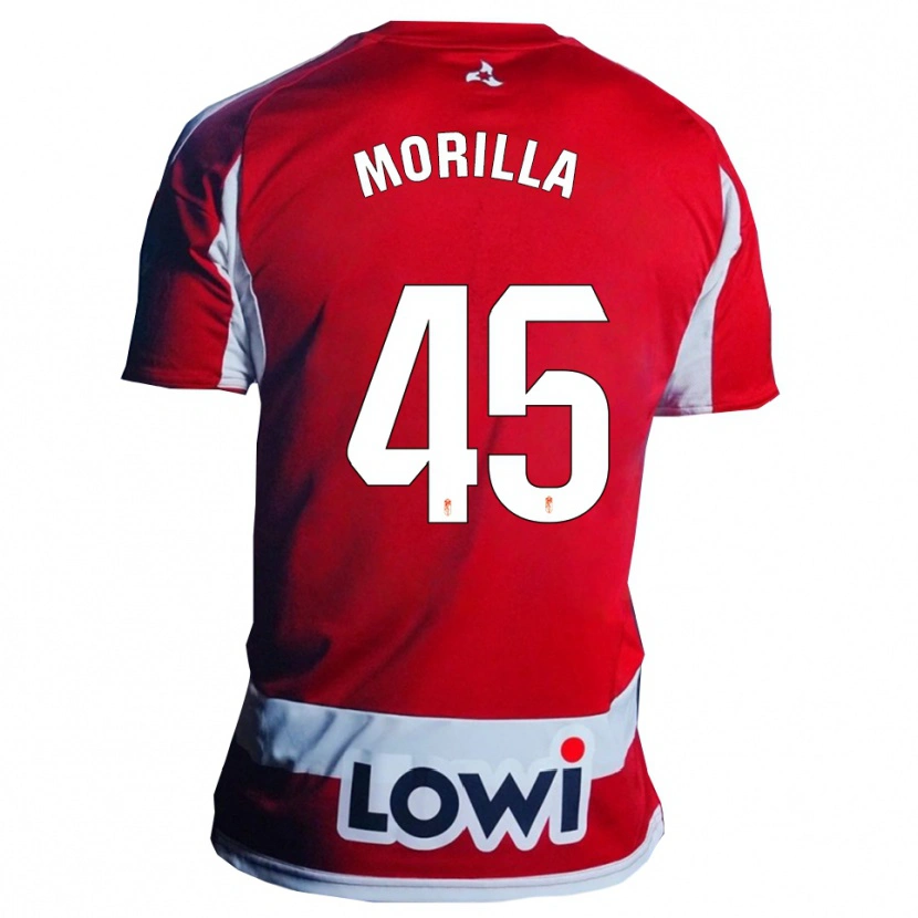 Danxen Men David Morilla #45 Red White Home Jersey 2025/26 T-Shirt