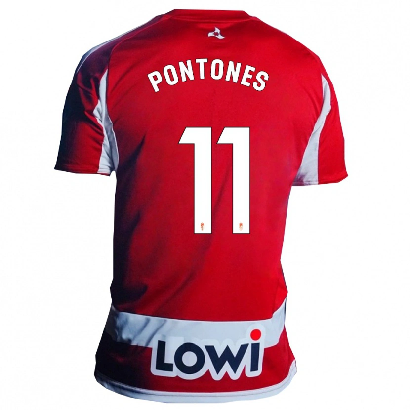 Danxen Men Juan Carlos Pontones #11 Red White Home Jersey 2025/26 T-Shirt