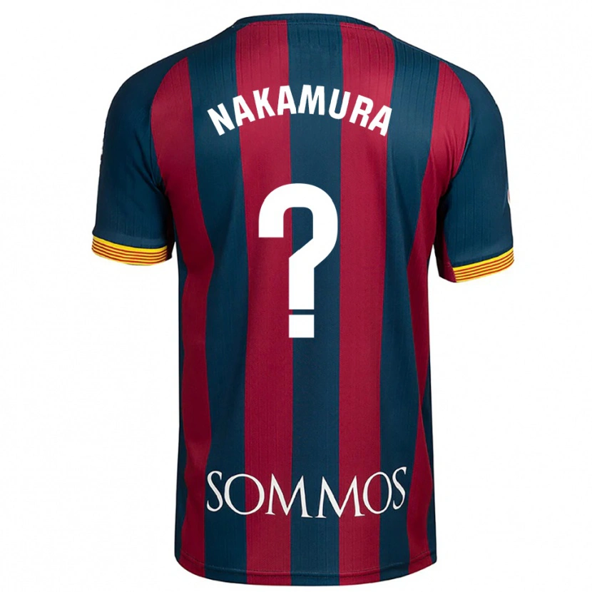 Danxen Men Togo Nakamura #0 Navy Blue Red Home Jersey 2025/26 T-Shirt