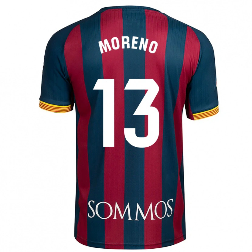 Danxen Men Eloy Moreno #13 Navy Blue Red Home Jersey 2025/26 T-Shirt