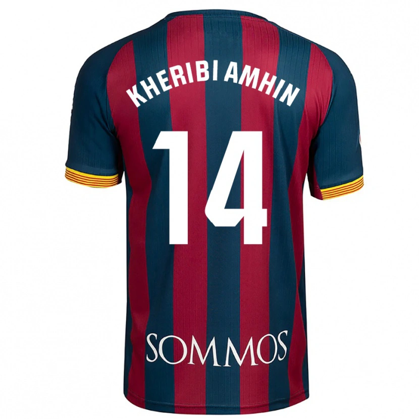 Danxen Men Nabil Kheribi Amhin #14 Navy Blue Red Home Jersey 2025/26 T-Shirt