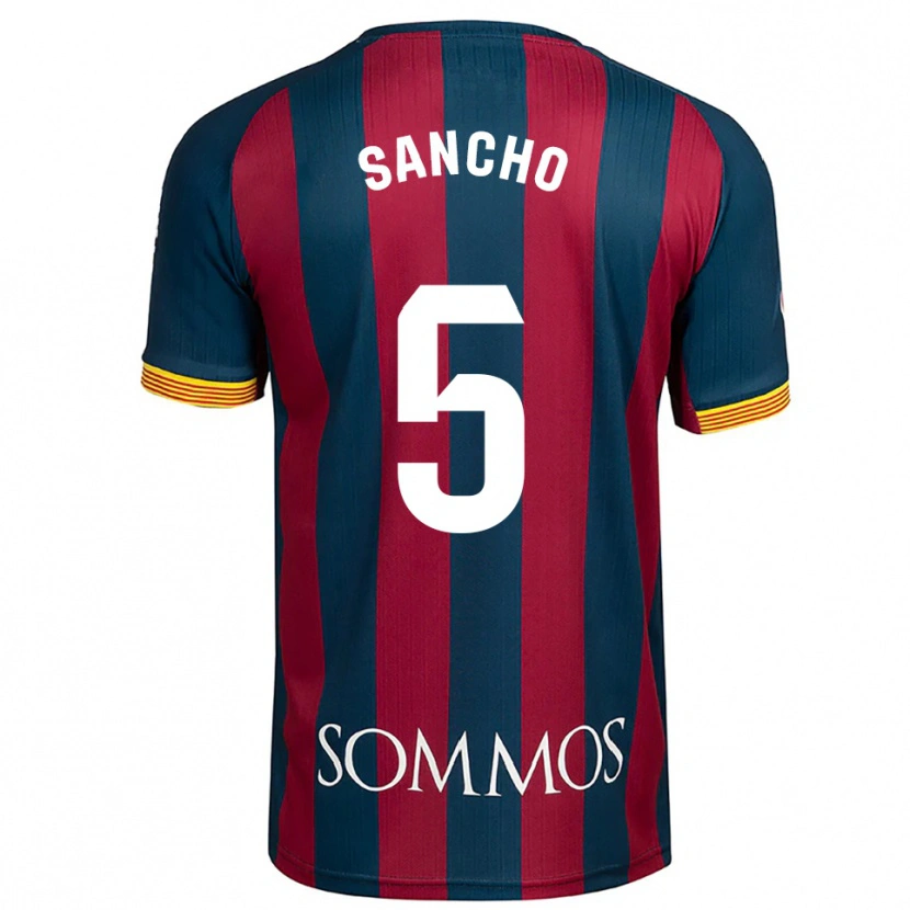 Danxen Men Esther Sancho #5 Navy Blue Red Home Jersey 2025/26 T-Shirt
