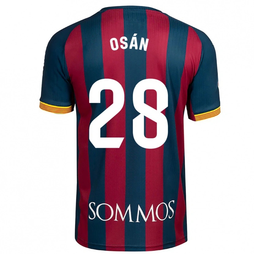 Danxen Men Pablo Osán #28 Navy Blue Red Home Jersey 2025/26 T-Shirt