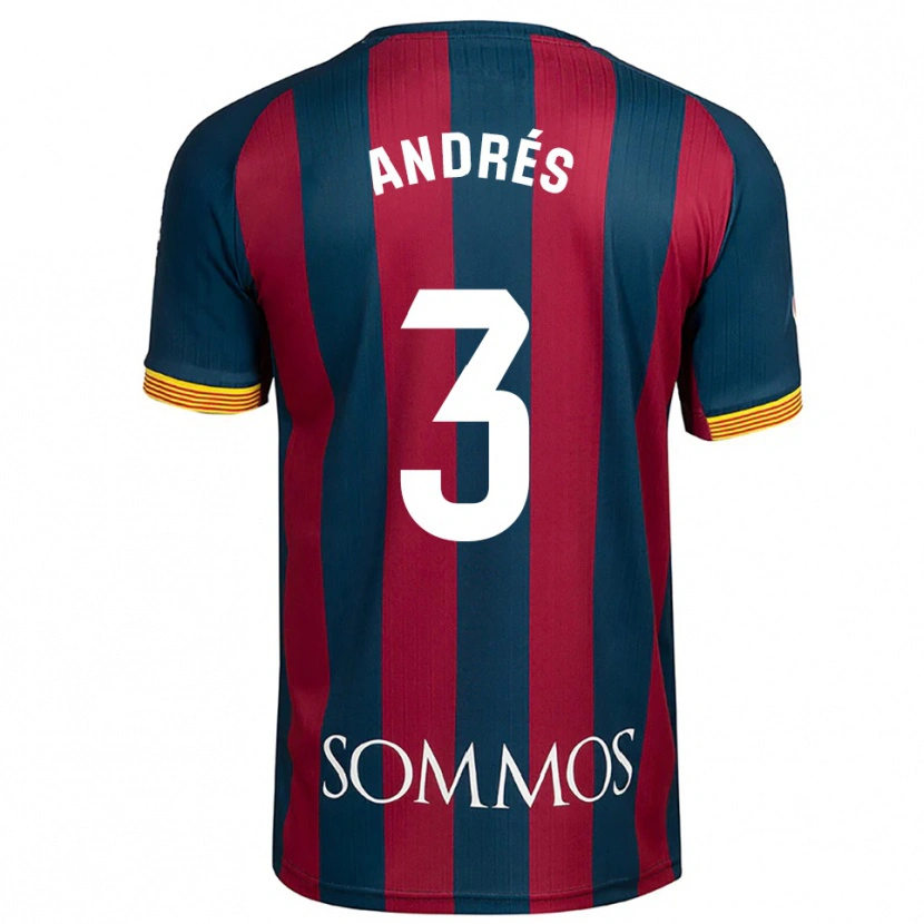 Danxen Men Joel Andrés #3 Navy Blue Red Home Jersey 2025/26 T-Shirt
