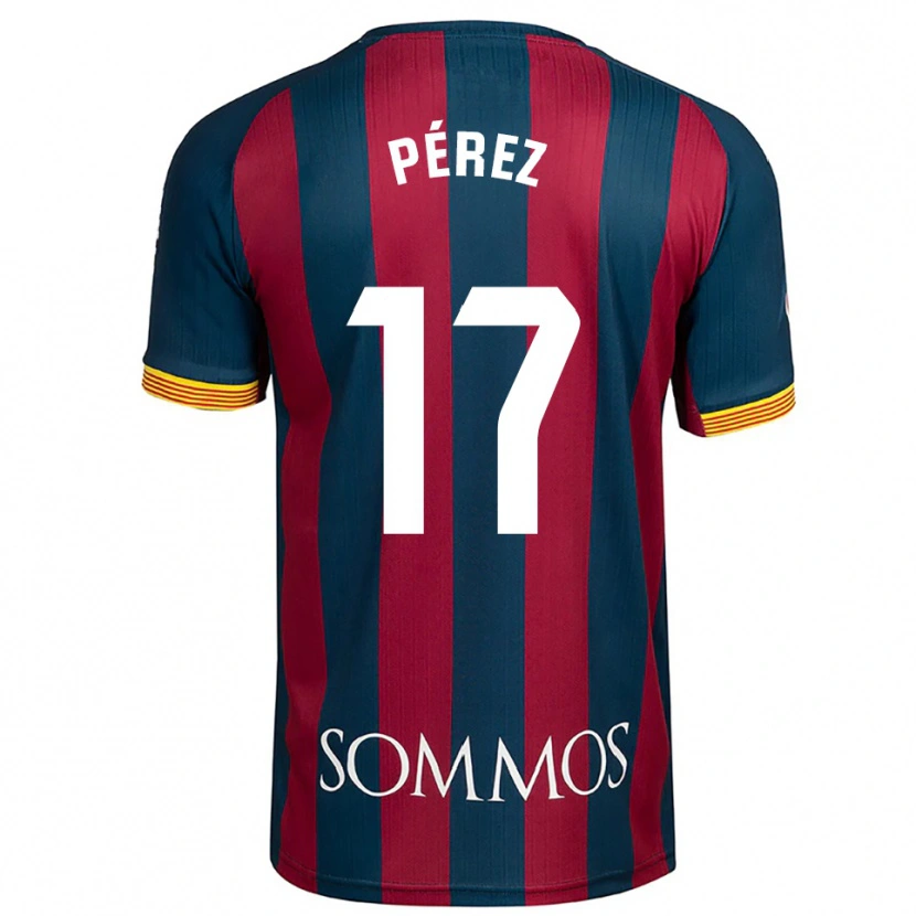 Danxen Men Ángel Pérez #17 Navy Blue Red Home Jersey 2025/26 T-Shirt