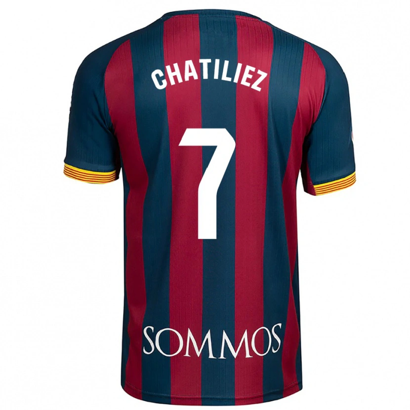 Danxen Men Willy Chatiliez #7 Navy Blue Red Home Jersey 2025/26 T-Shirt