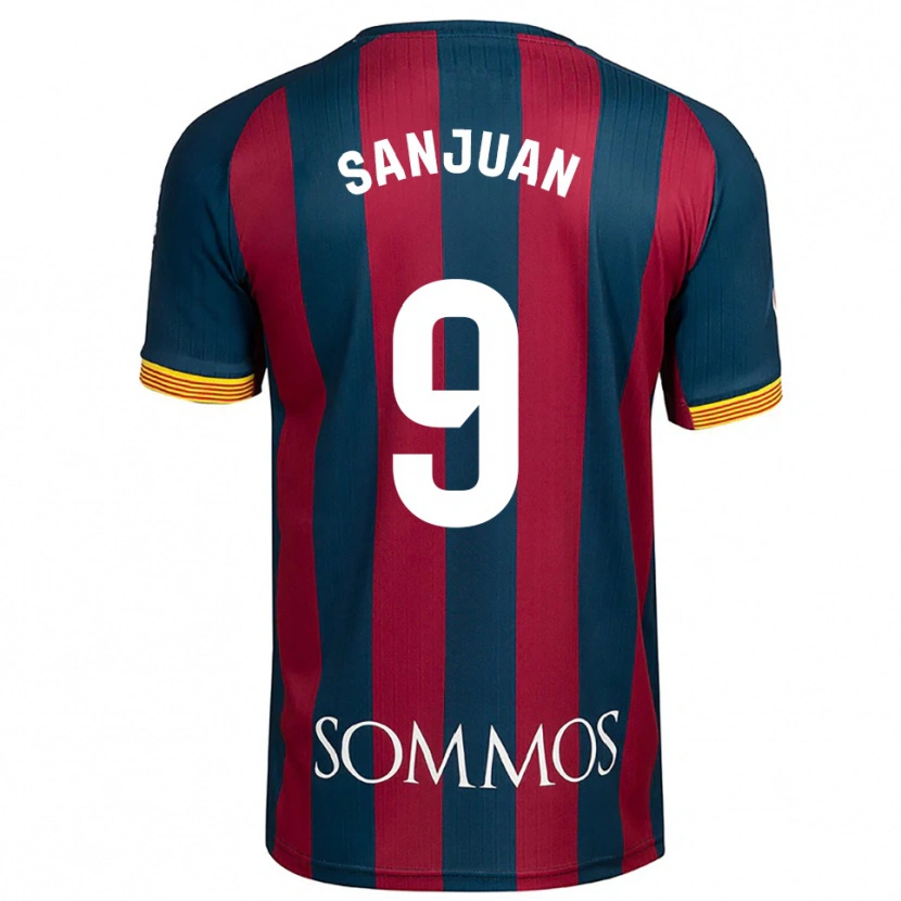 Danxen Men Royo Sanjuan #9 Navy Blue Red Home Jersey 2025/26 T-Shirt