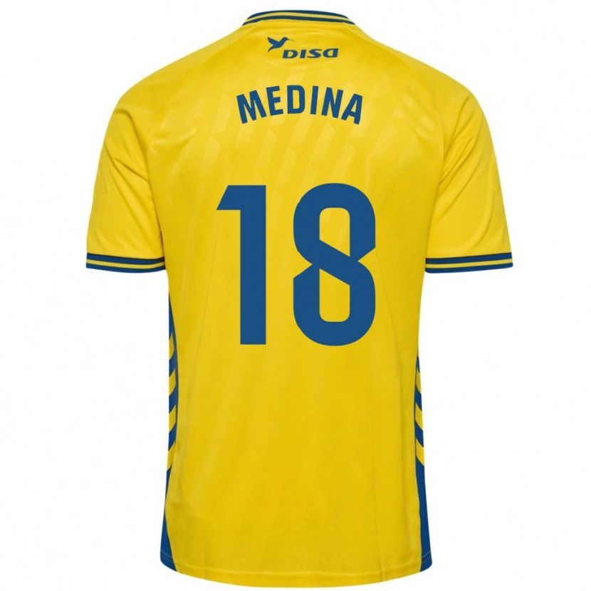 Danxen Men Iván Medina #18 Yellow Blue Home Jersey 2025/26 T-Shirt