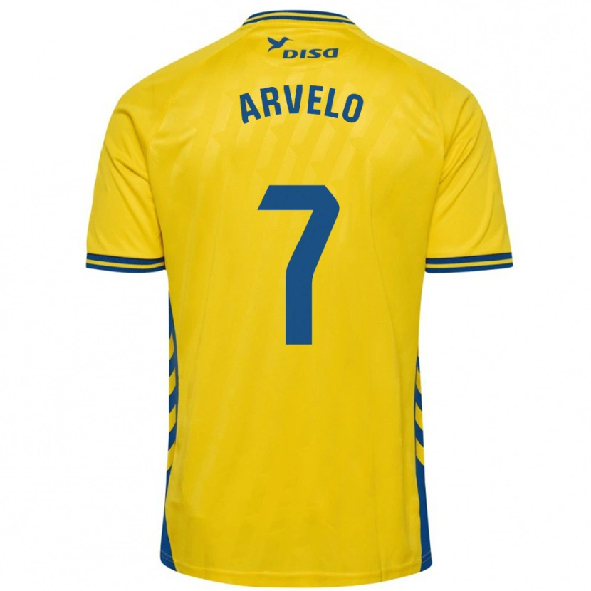 Danxen Men Adam Arvelo #7 Yellow Blue Home Jersey 2025/26 T-Shirt