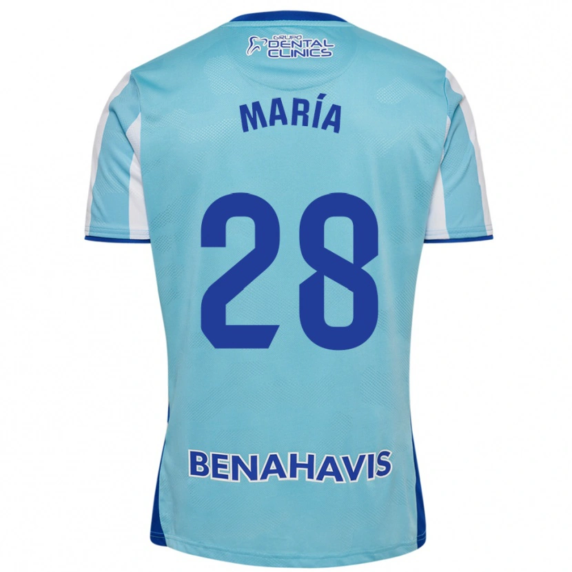 Danxen Men María Albacete Pato #28 Sky Blue White Home Jersey 2025/26 T-Shirt