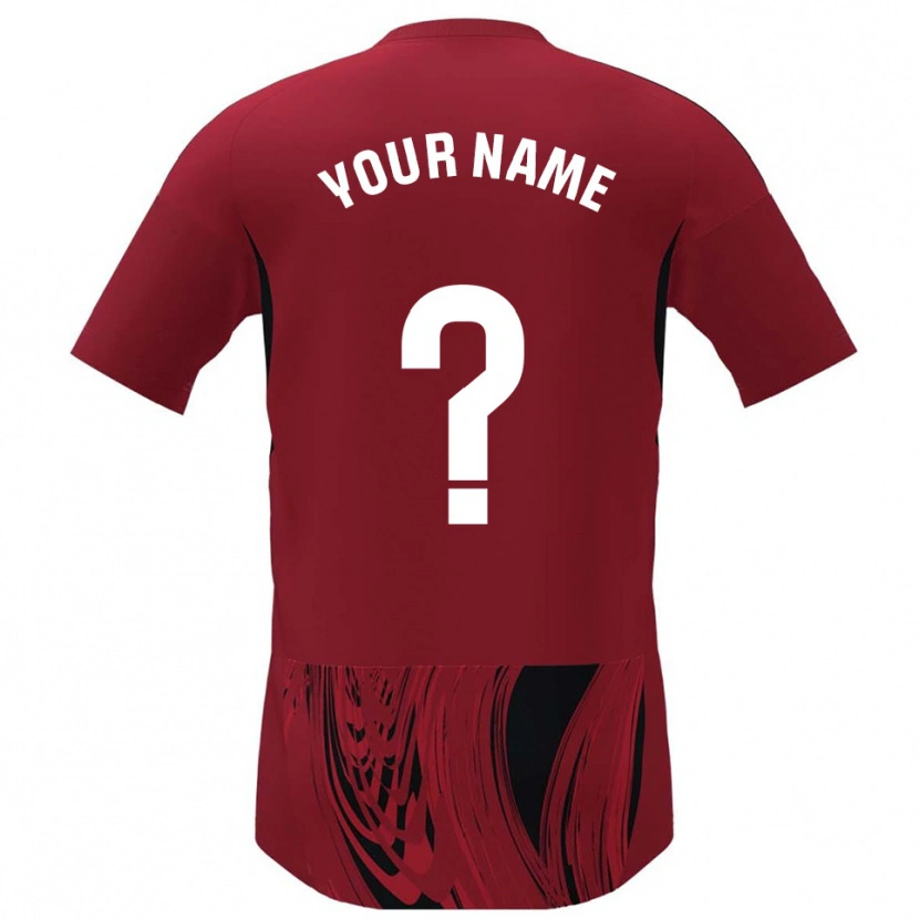 Danxen Men Your Name #0 Red Black Home Jersey 2025/26 T-Shirt
