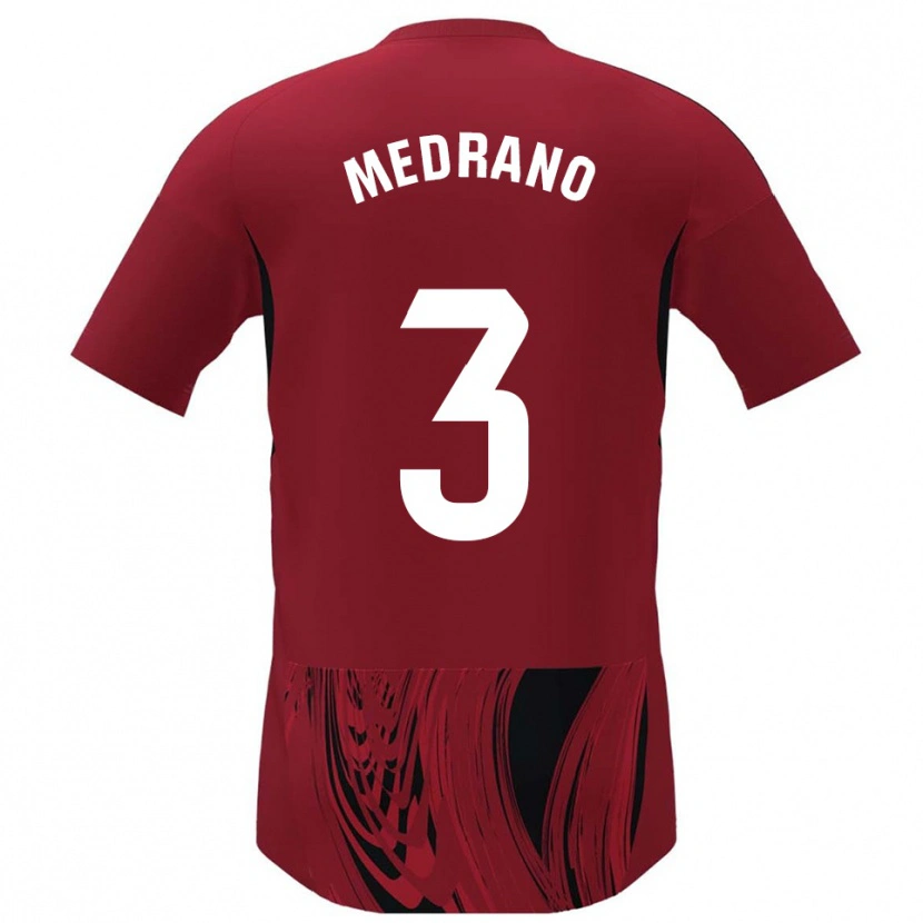 Danxen Men Fernando Medrano #3 Red Black Home Jersey 2025/26 T-Shirt