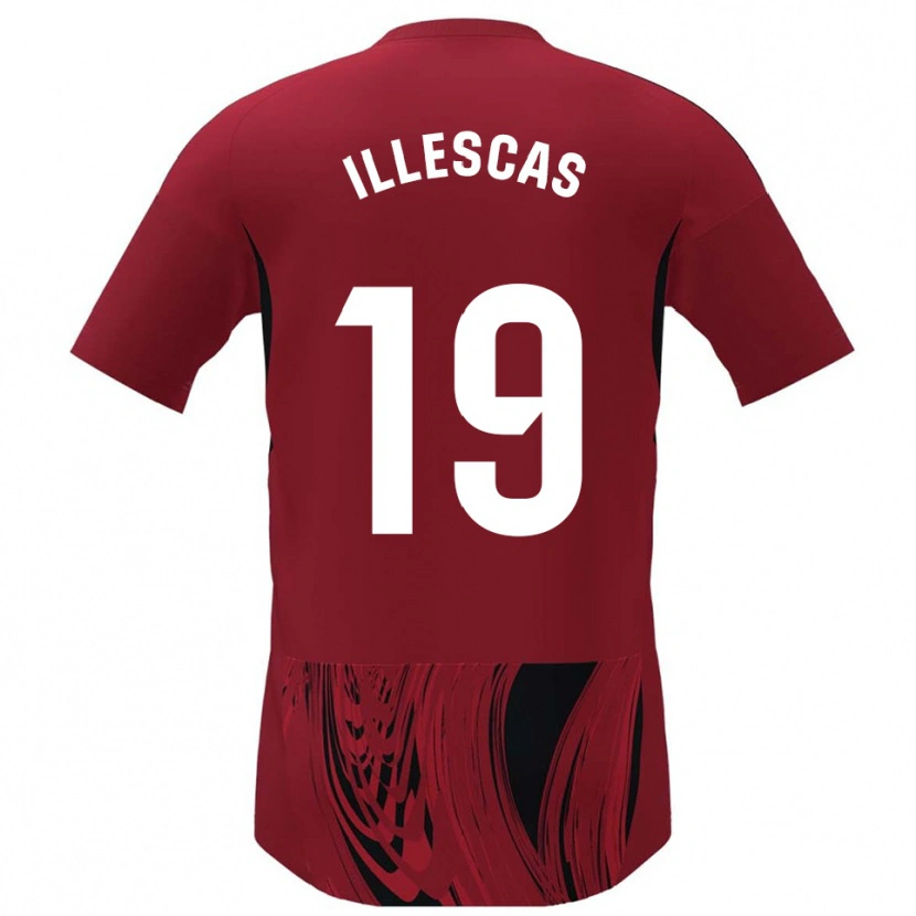 Danxen Men Marino Illescas #19 Red Black Home Jersey 2025/26 T-Shirt