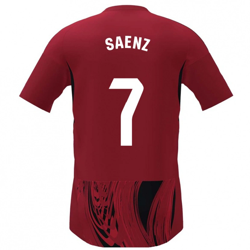 Danxen Men Raúl Sáenz #7 Red Black Home Jersey 2025/26 T-Shirt