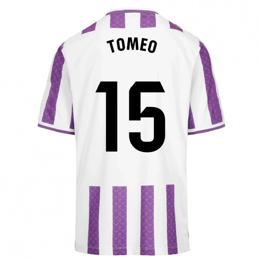 Danxen Men Pablo Tomeo #15 Purple White Home Jersey 2025/26 T-Shirt