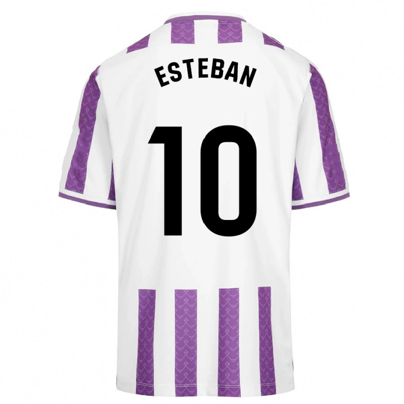 Danxen Men Sergi Esteban #10 Purple White Home Jersey 2025/26 T-Shirt