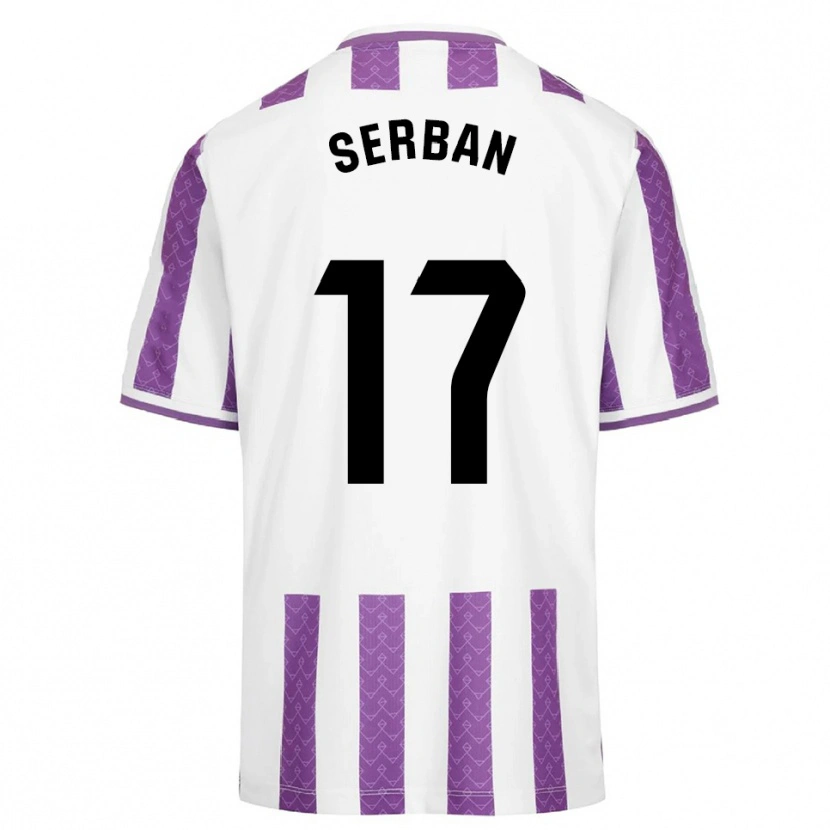 Danxen Men Alin Șerban #17 Purple White Home Jersey 2025/26 T-Shirt