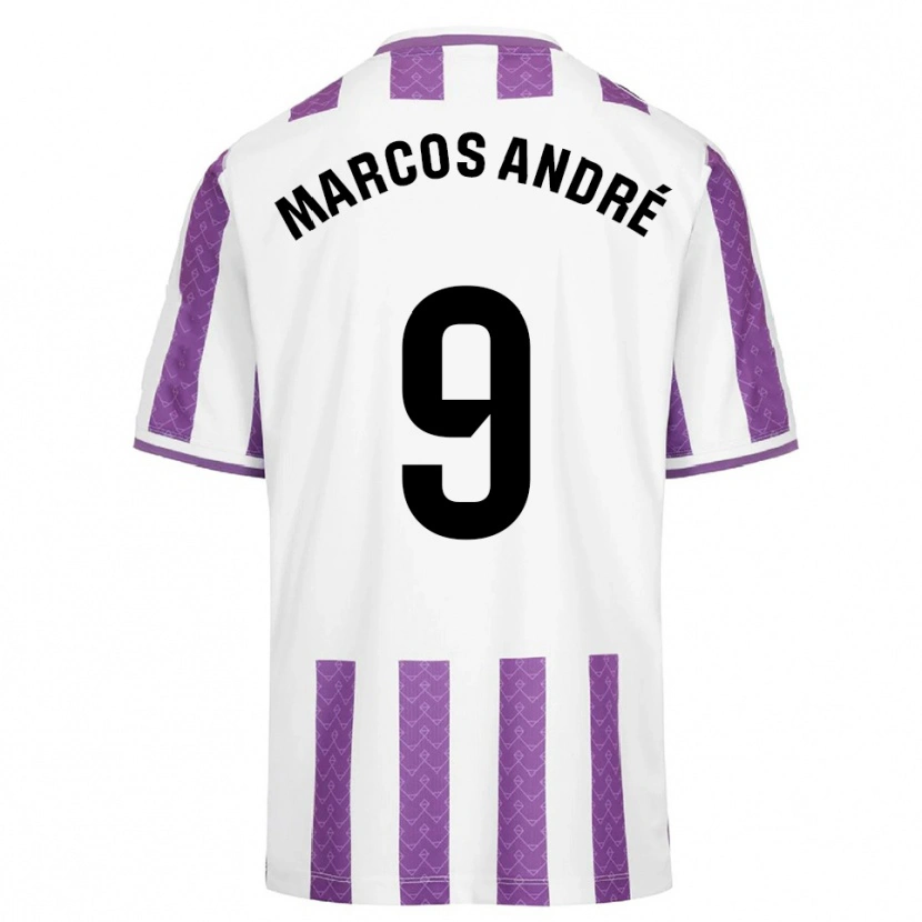 Danxen Men Marcos André #9 Purple White Home Jersey 2025/26 T-Shirt