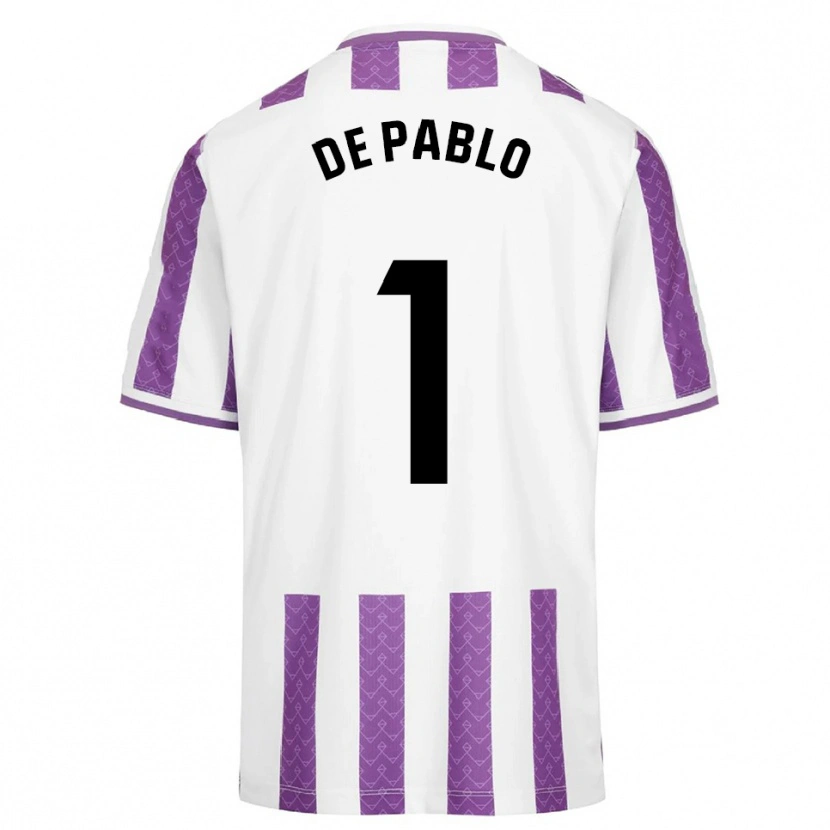 Danxen Men Álvaro De Pablo #1 Purple White Home Jersey 2025/26 T-Shirt