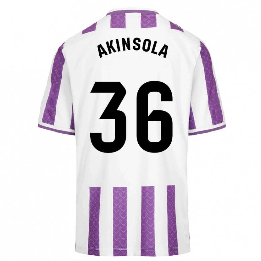Danxen Men Tunde Akinsola #36 Purple White Home Jersey 2025/26 T-Shirt