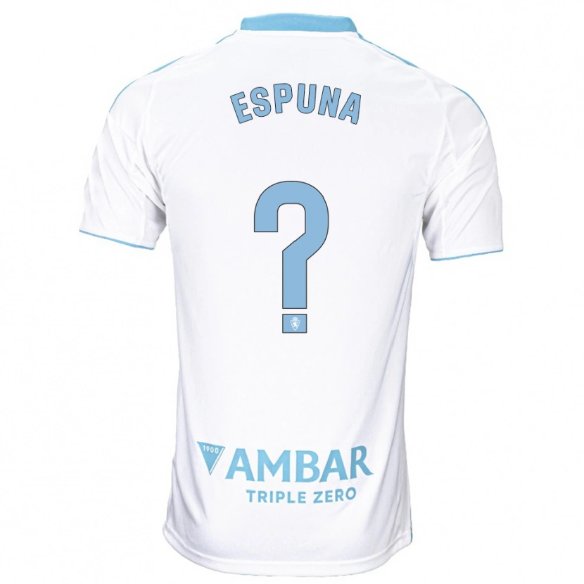 Danxen Men Nico Espuña #0 White Sky Blue Home Jersey 2025/26 T-Shirt
