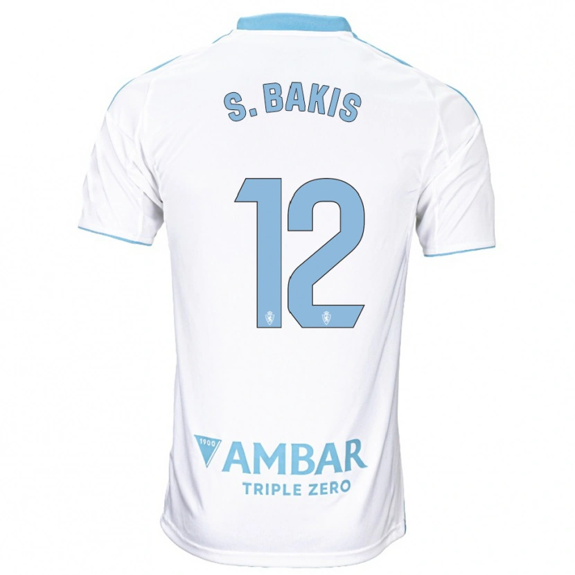 Danxen Men Sinan Bakış #12 White Sky Blue Home Jersey 2025/26 T-Shirt