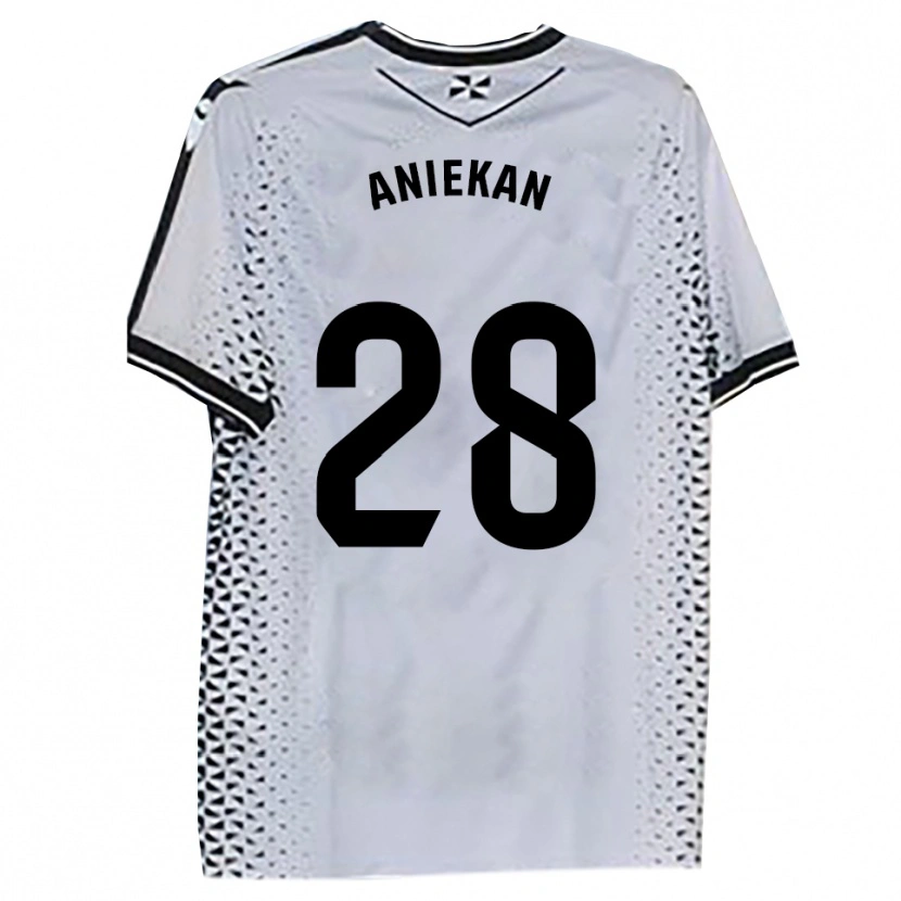 Danxen Men Bless Aniekan #28 White Black Home Jersey 2025/26 T-Shirt