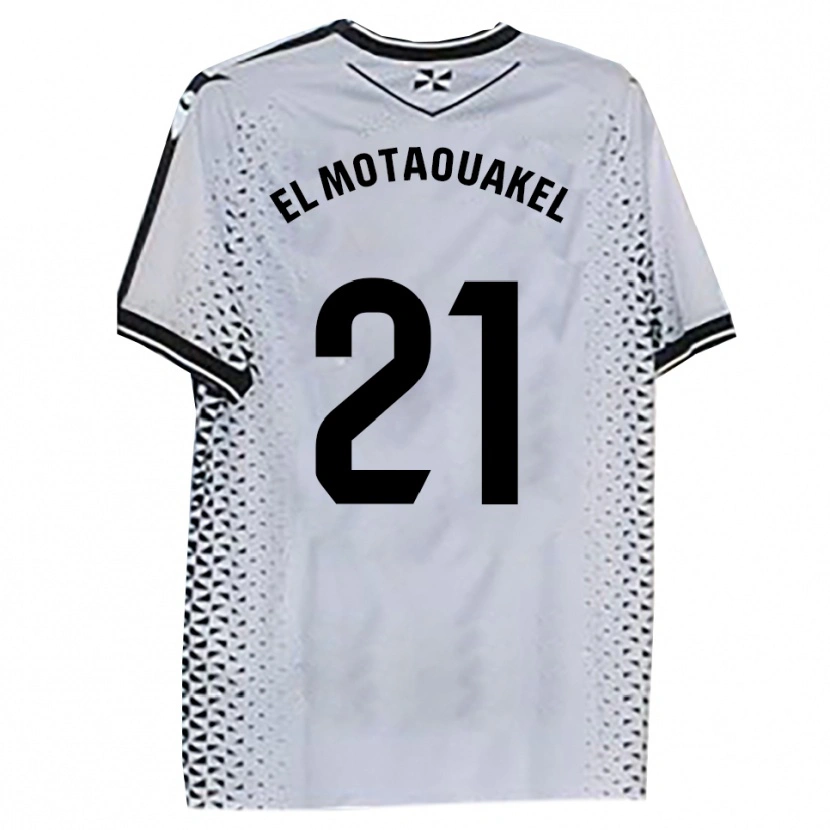 Danxen Men Hamza El Motaouakel #21 White Black Home Jersey 2025/26 T-Shirt