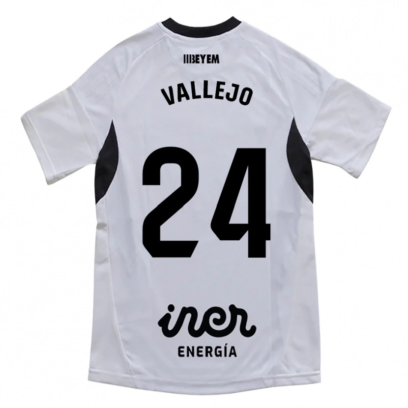 Danxen Men Jesús Vallejo #24 White Purple Home Jersey 2025/26 T-Shirt