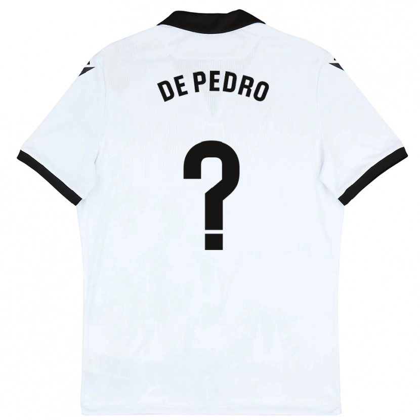 Danxen Men Marc De Pedro #0 White Black Home Jersey 2025/26 T-Shirt
