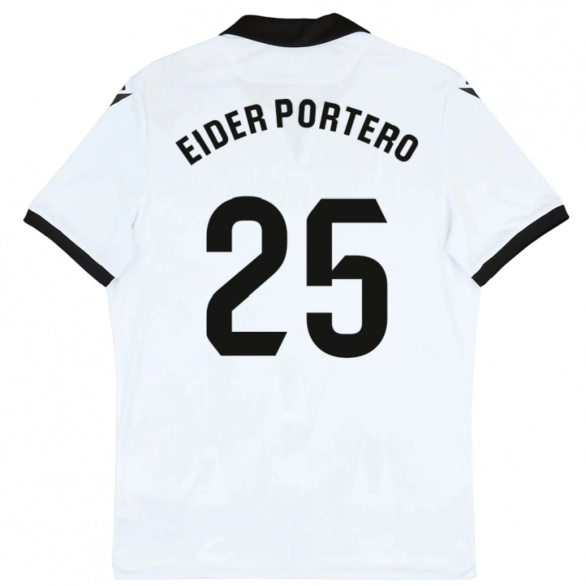 Danxen Men Eider Portero #25 White Black Home Jersey 2025/26 T-Shirt