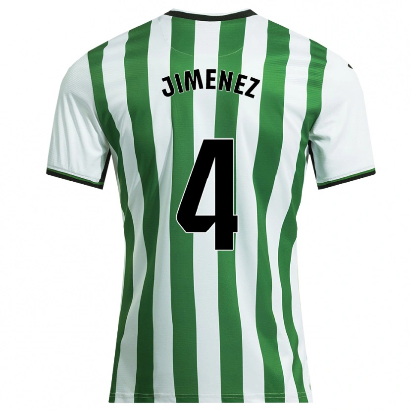 Danxen Men Álex Jiménez #4 White Green Home Jersey 2025/26 T-Shirt
