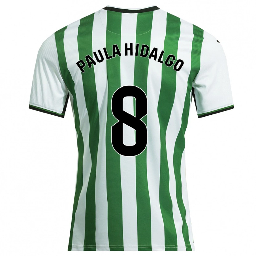 Danxen Men Paula Hidalgo Gutiérrez #8 White Green Home Jersey 2025/26 T-Shirt