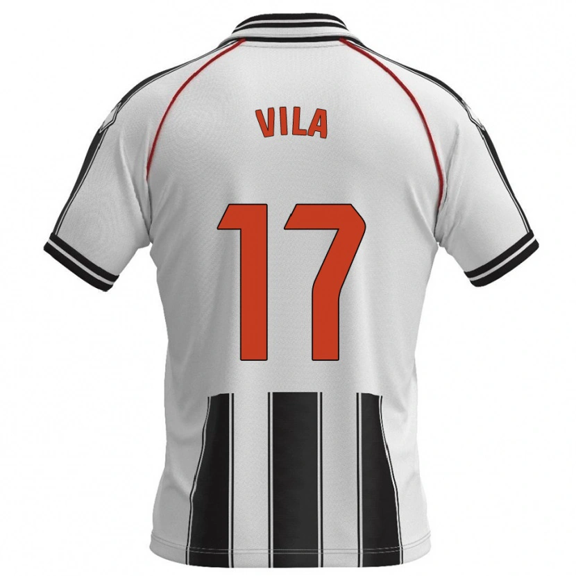 Danxen Men Manu Vila #17 White Black Home Jersey 2025/26 T-Shirt