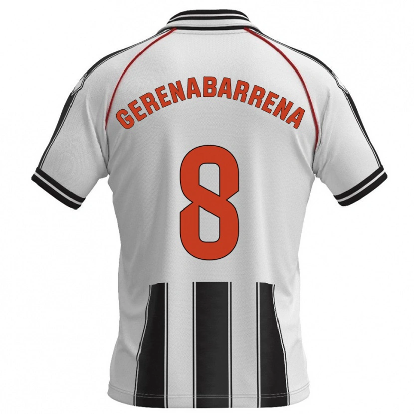 Danxen Men Beñat Gerenabarrena #8 White Black Home Jersey 2025/26 T-Shirt
