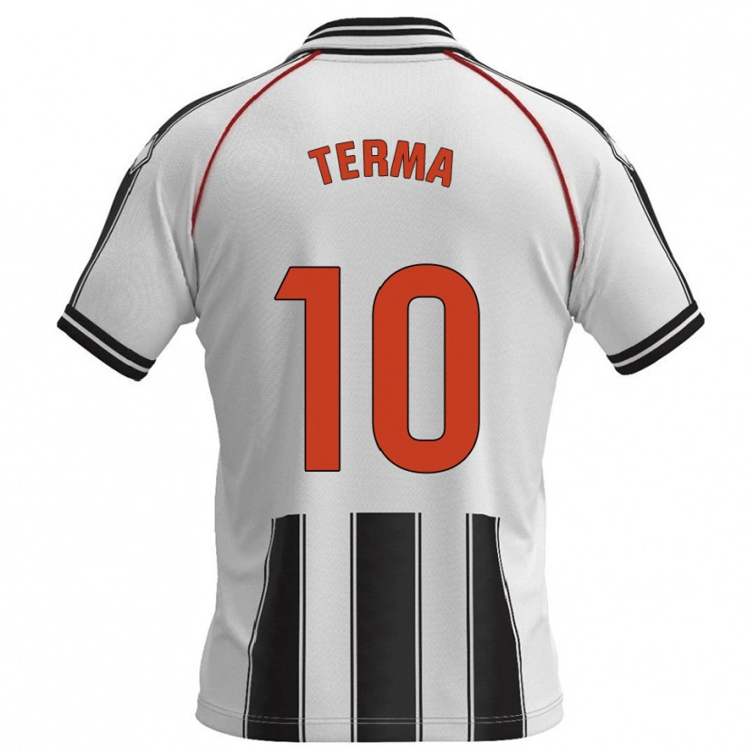 Danxen Men Guillem Terma #10 White Black Home Jersey 2025/26 T-Shirt