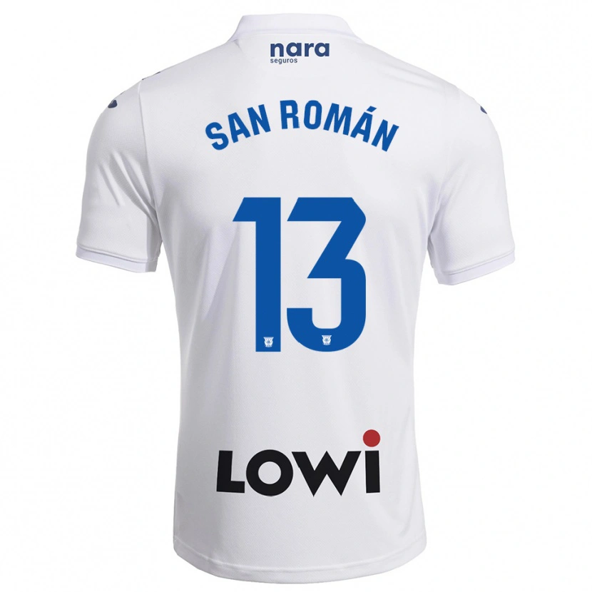 Danxen Men Miguel San Román #13 White Navy Home Jersey 2025/26 T-Shirt