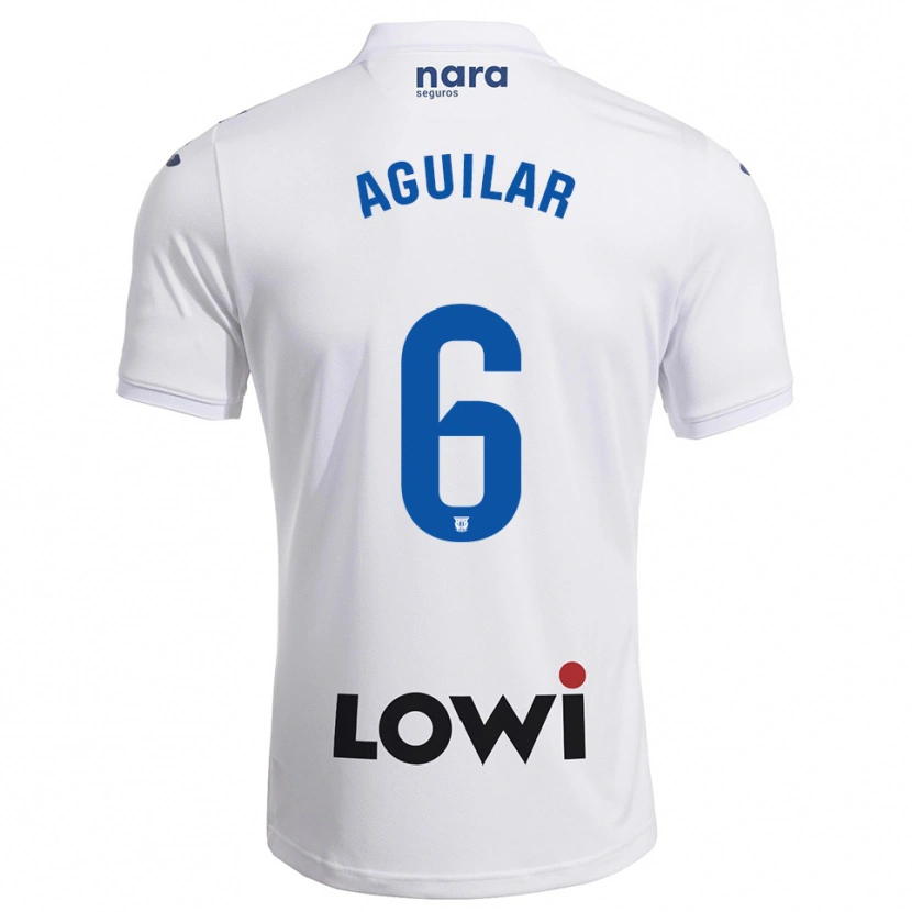 Danxen Men Lalo Aguilar #6 White Navy Home Jersey 2025/26 T-Shirt