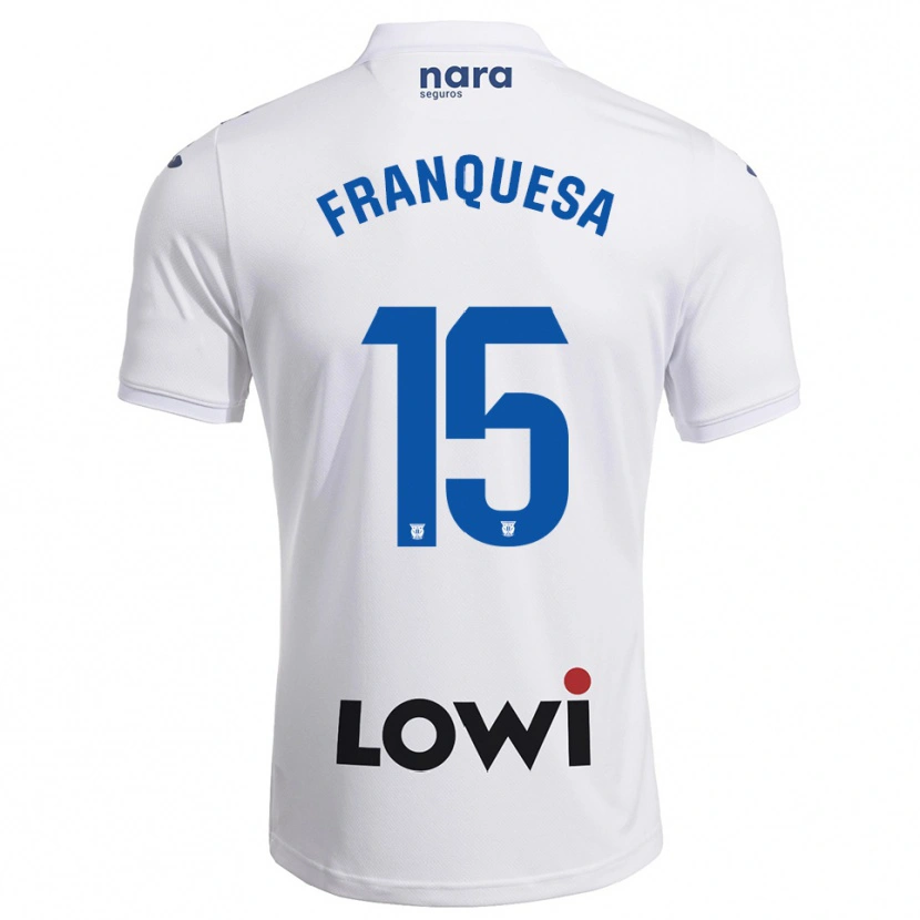 Danxen Men Enric Franquesa #15 White Navy Home Jersey 2025/26 T-Shirt