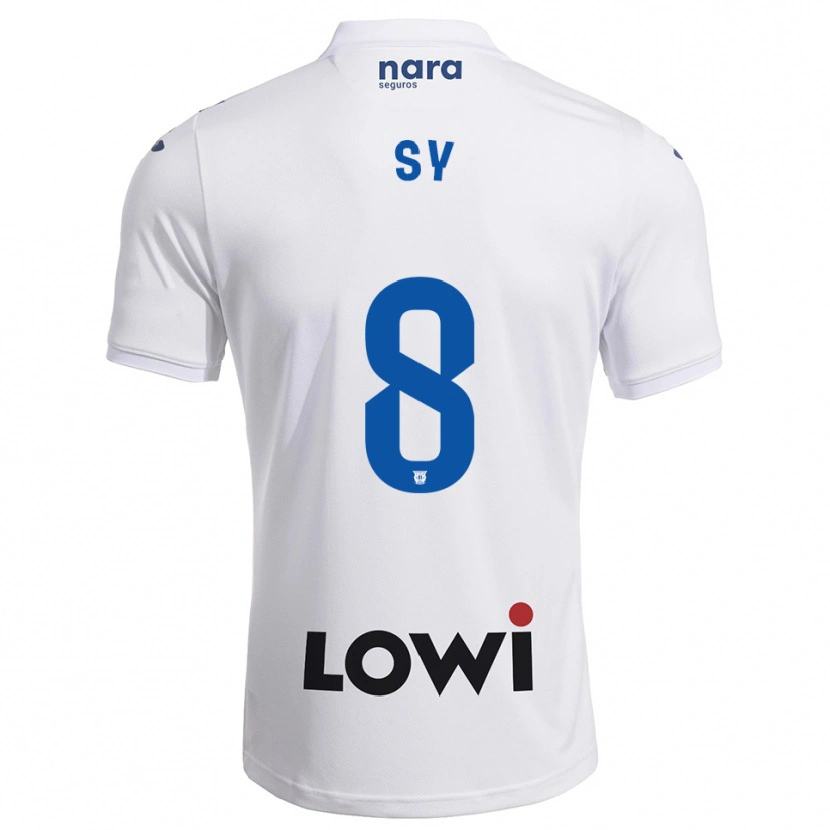 Danxen Men Ablaye Sy #8 White Navy Home Jersey 2025/26 T-Shirt