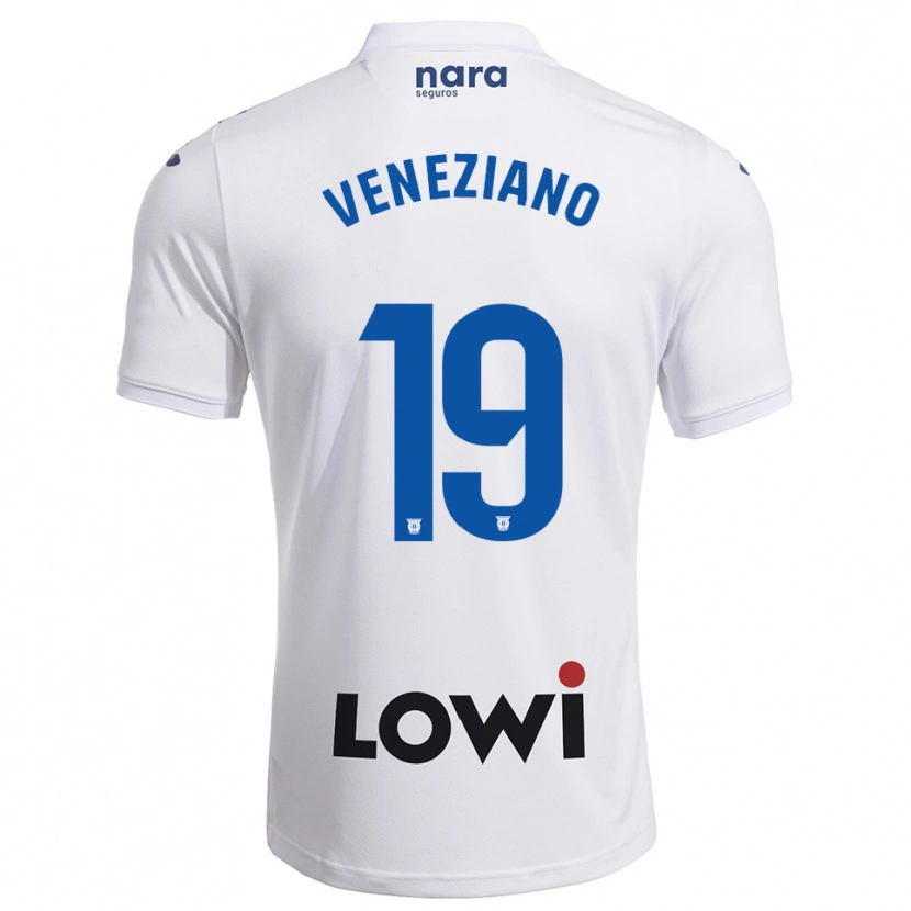 Danxen Men Francesco Veneziano #19 White Navy Home Jersey 2025/26 T-Shirt