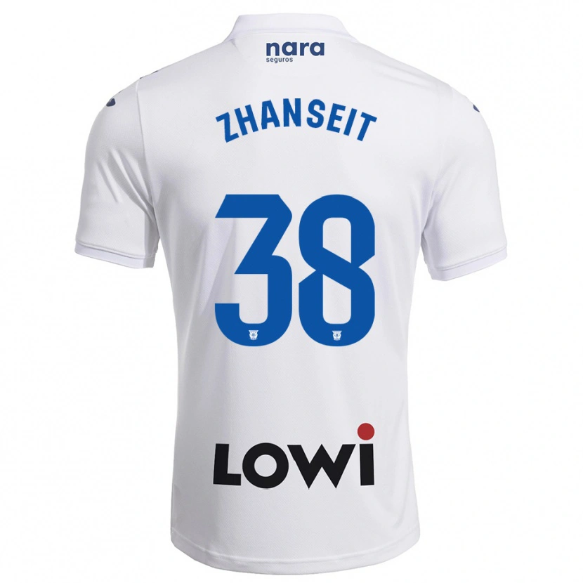 Danxen Men Sultan Zhanseit #38 White Navy Home Jersey 2025/26 T-Shirt