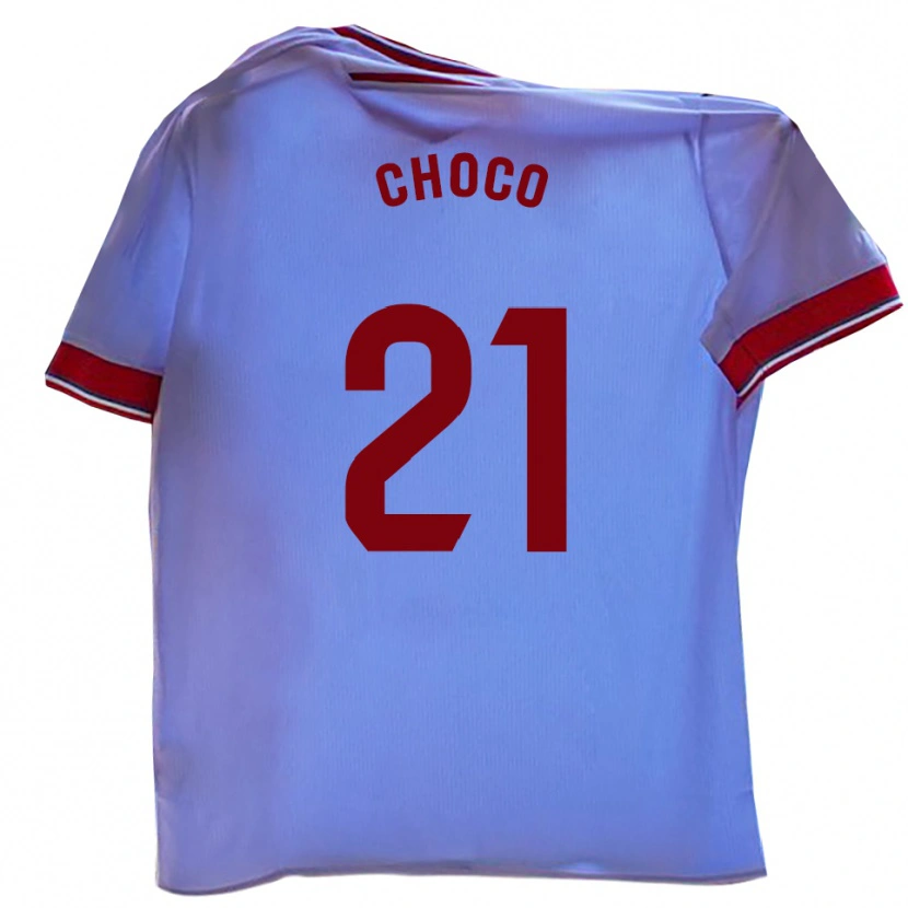 Danxen Men Álvaro Choco #21 White Red Home Jersey 2025/26 T-Shirt
