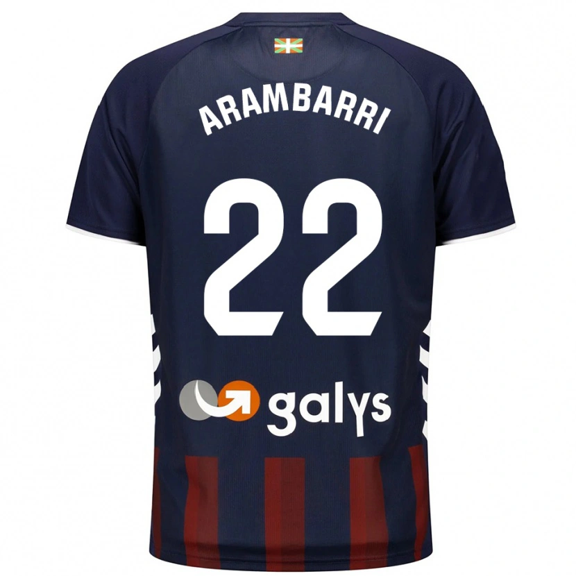 Danxen Men Aritz Arambarri #22 Navy Red Home Jersey 2025/26 T-Shirt
