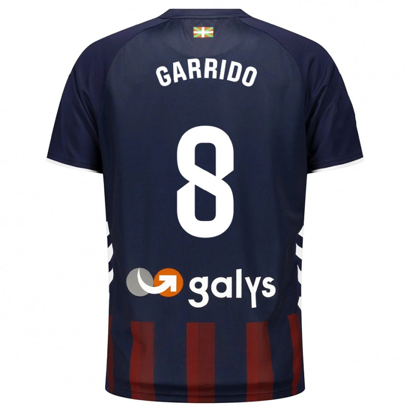 Danxen Men Aleix Garrido #8 Navy Red Home Jersey 2025/26 T-Shirt