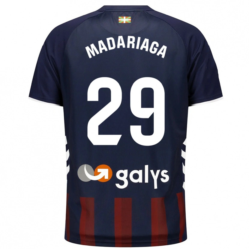 Danxen Men Ander Madariaga #29 Navy Red Home Jersey 2025/26 T-Shirt